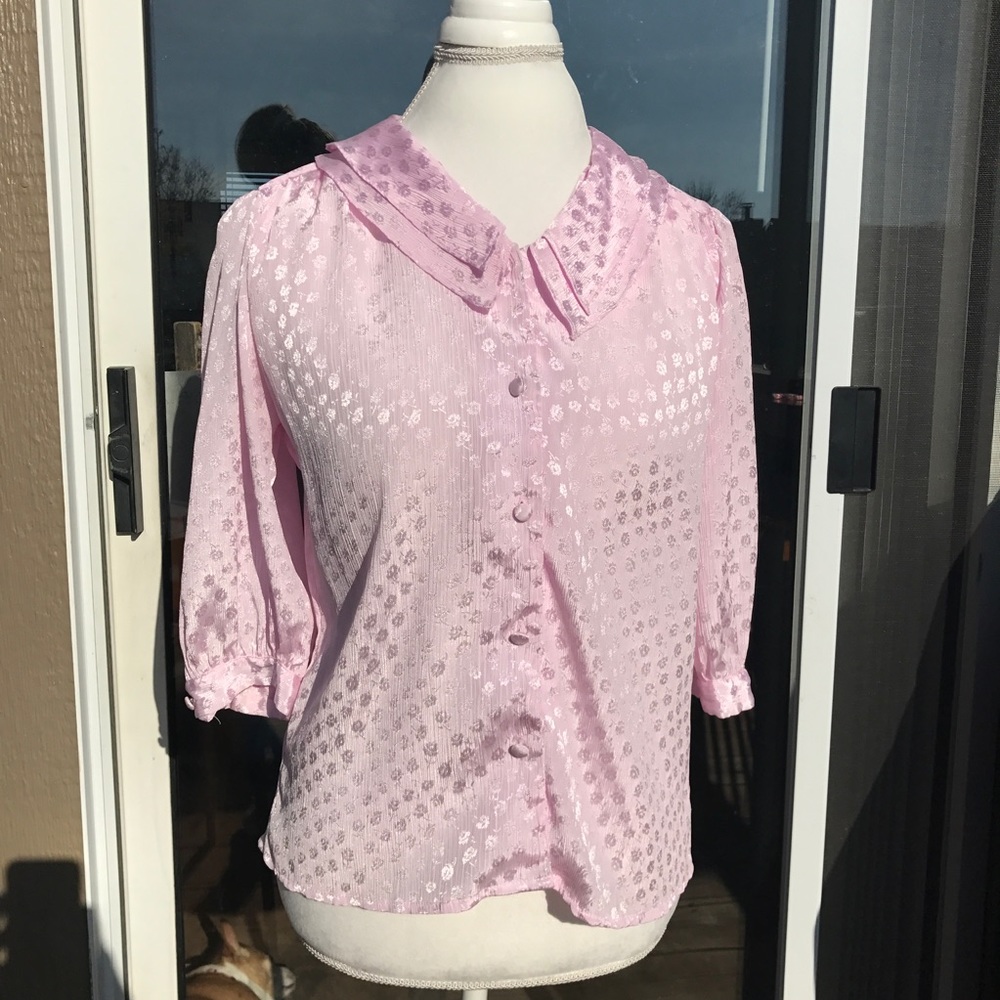 Vintage Pink Blouse